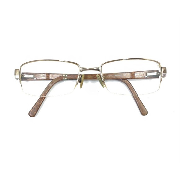 Prada VPR 60H 7BP-1O1 Brown Bronze Half Rim Eyeglasses Frames 51-18 135 Italy - Picture 12 of 12